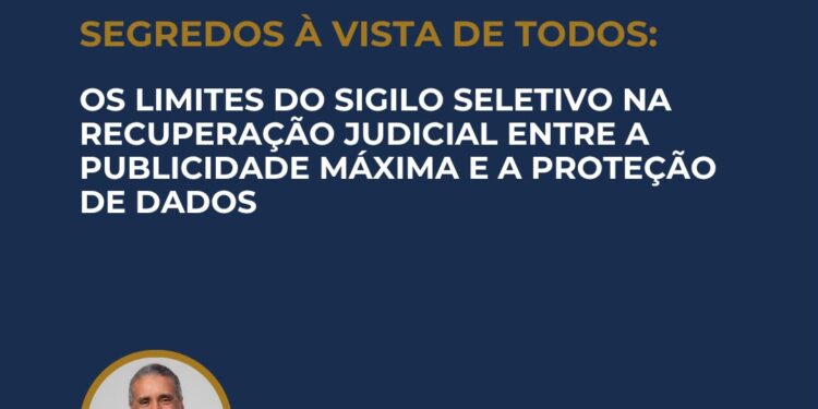 SEGREDOS À VISTA DE TODOS: OS LIMITES DO SIGILO SELETIVO NA RECUPERAÇÃO JUDICIAL ENTRE A PUBLICIDADE MÁXIMA E A PROTEÇÃO DE DADOS