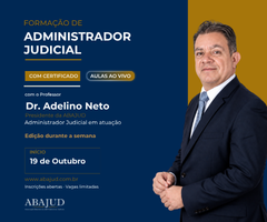 Formação de Administrador Judicial da ABAJUD abre a Turma XX com início em 19 de Outubro